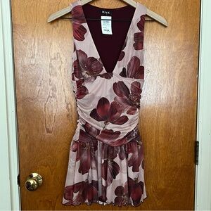 NWT Meek Floral Mini Dress